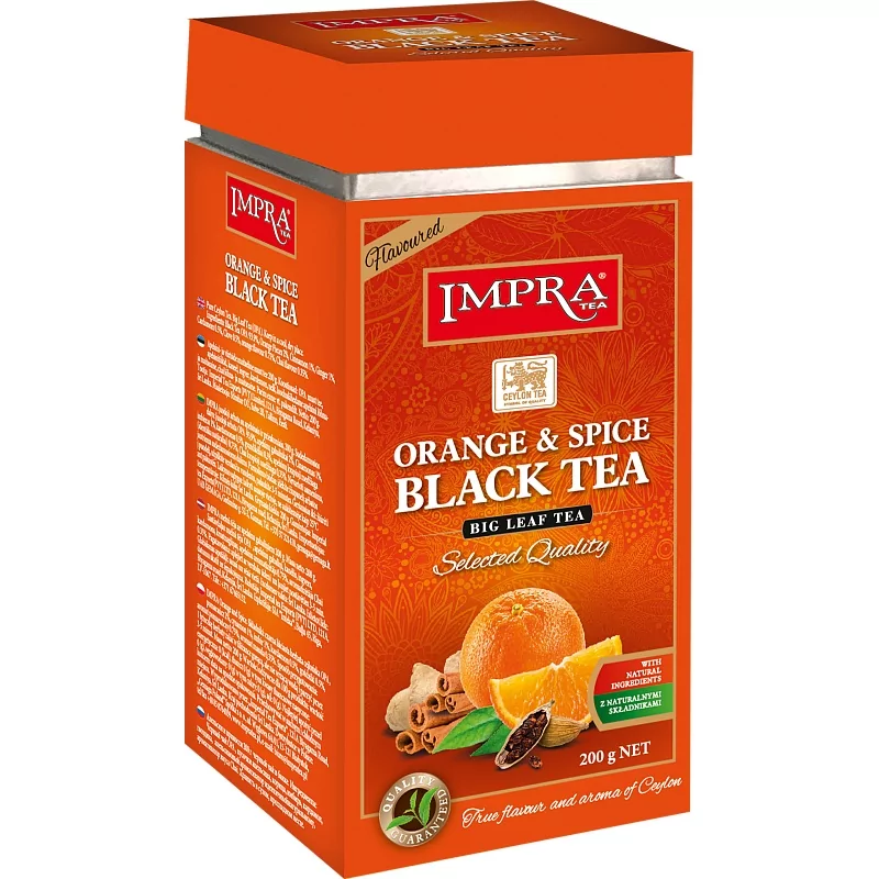 Černý čaj s pomerančem a kořením - Orange & Spice Black Tea IMPRA 200 g