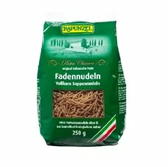 Bio nudličky do polévky celozrnné RAPUNZEL 250 g - Minimální trvanlivost do 07.12.2023