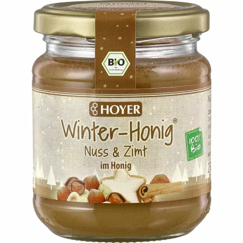 BIO Zimní med ořechy & skořice 250 g