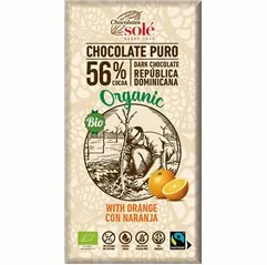 Bio hořká čokoláda pomerančová SOLÉ 100 g