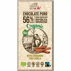 Bio hořká čokoláda se skořicí SOLÉ 100 g