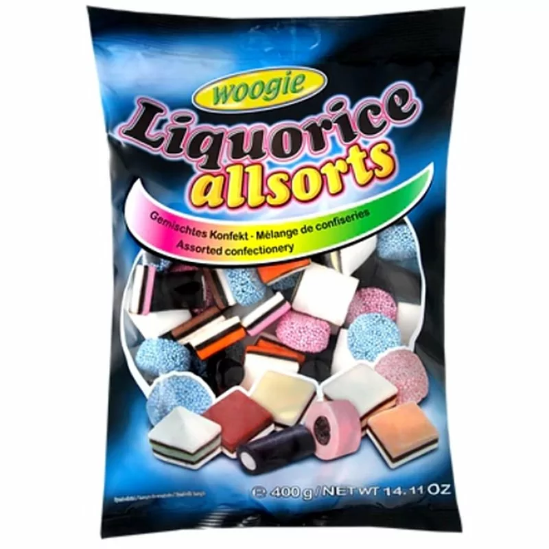 Mix lékořicových bonbonů - Liquorice allsorts 400 g