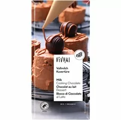 Bio mléčná čokoláda na vaření VIVANI 200 g