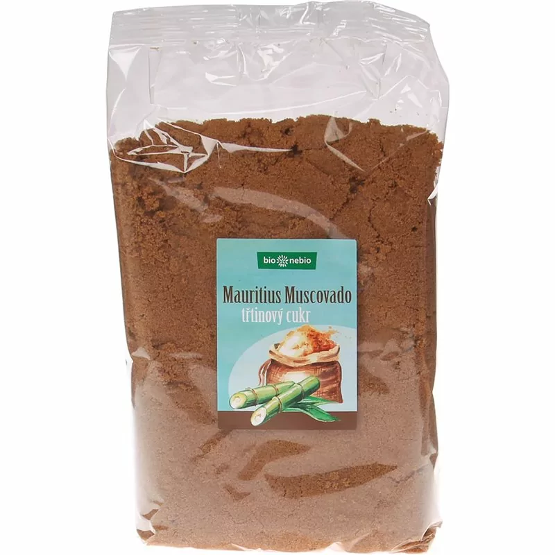 Přírodní třtinový cukr MUSCOVADO bio*nebio 1 kg - Minimální trvanlivost do 05.03.2024