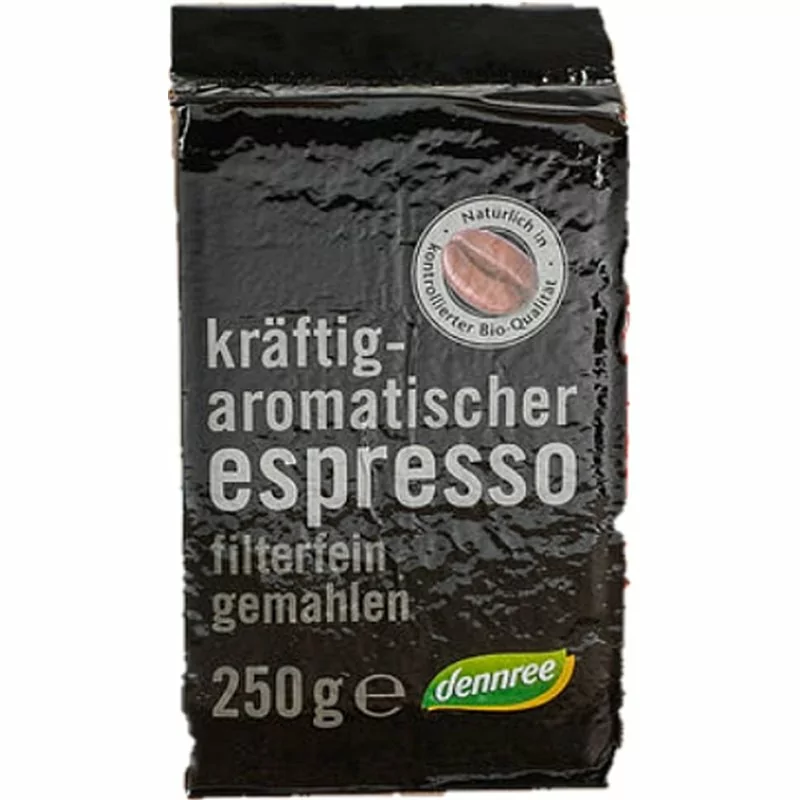 BIO Deenree Espresso káva jemně mletá 250 g