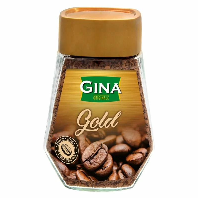 Instantní káva ve skle GINA Gold 200 g
