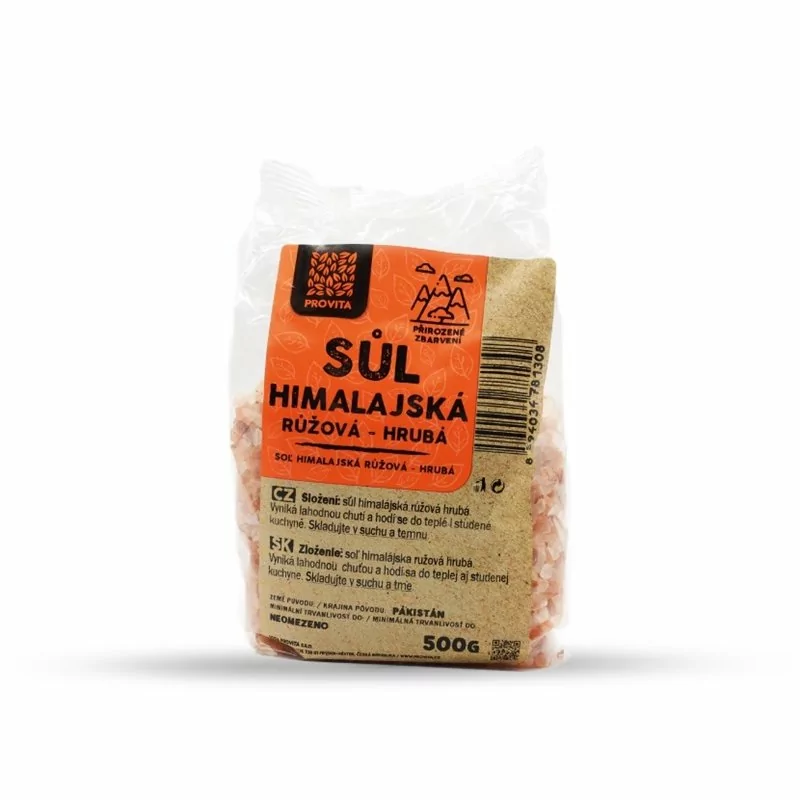 PROVITA Sůl himalájská růžová hrubá 500 g