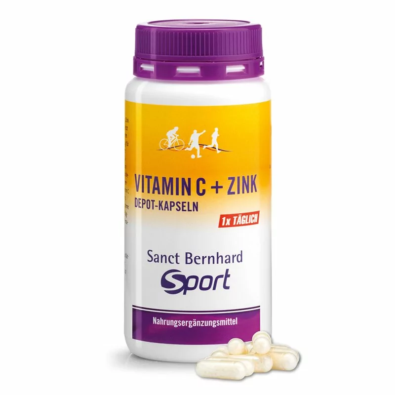 Sport Vitamín C + Zinek postupné uvolňování 180 kapslí