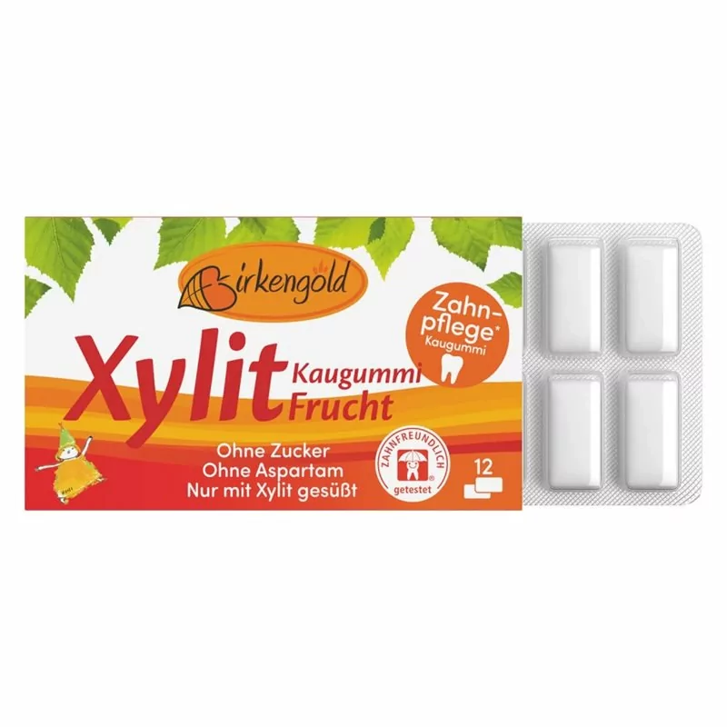 Birkengold Xylitolové žvýkačky ovocné 17 g