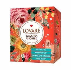 Lovaré Black Tea Assorted sada čajů 32 sáčků