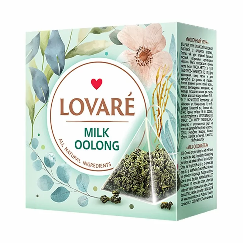 Lovaré Milk Oolong, oolong čaj 15 pyramid