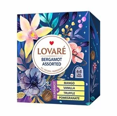 Lovaré Bergamot Assorted, sada černých čajů 32 sáčků