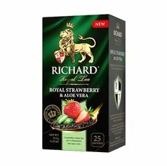 RICHARD Royal Strawberry & Aloe Vera zelený čaj 25 sáčků