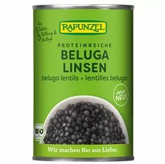 Bio černá čočka beluga sterilovaná RAPUNZEL 400 g