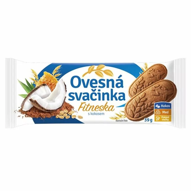 FITNESKA Ovesná svačinka s kokosem 39 g