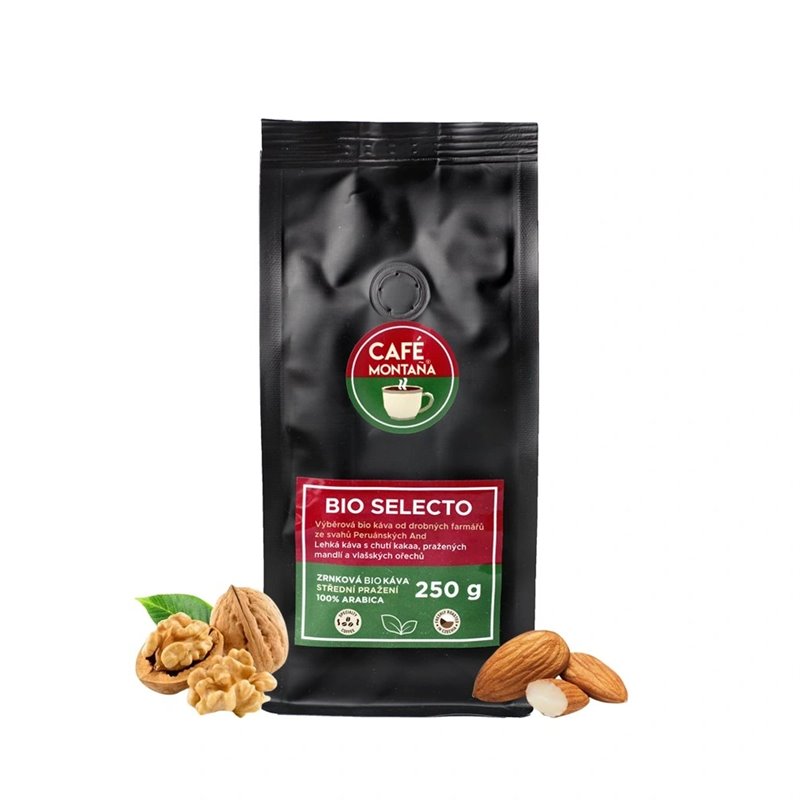 Bio Selecto zrnková káva CAFÉ MONTAÑA 250 g