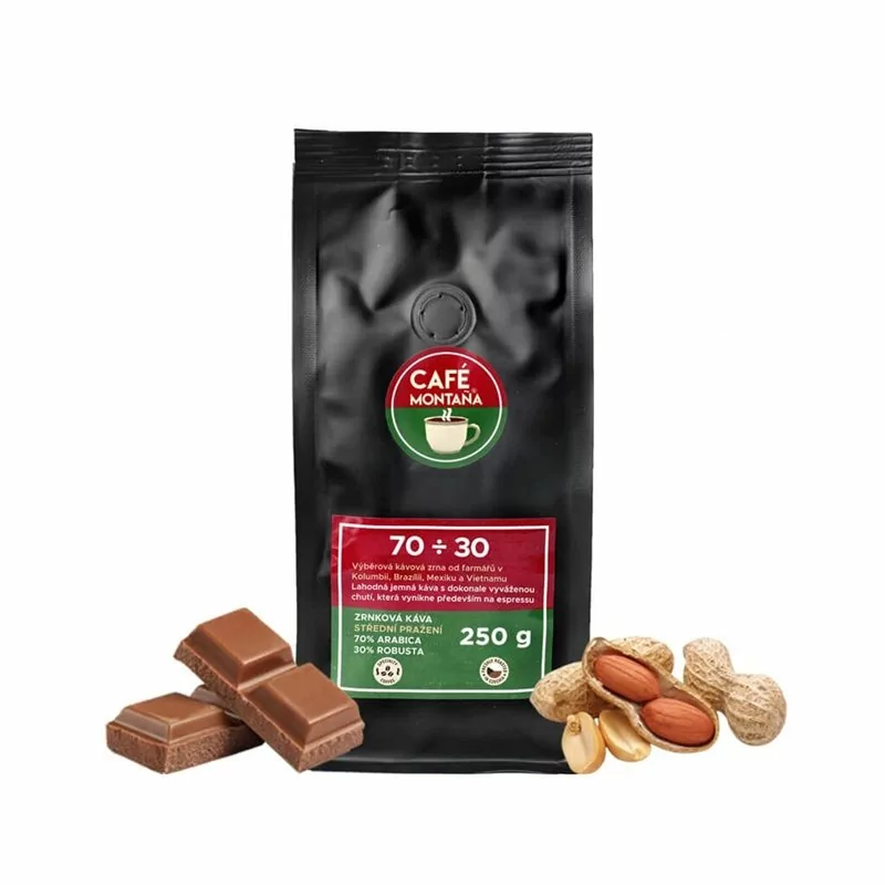 Espresso směs 70/30 zrnková káva CAFÉ MONTAÑA 250 g