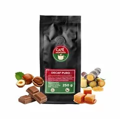 Decaf Puro bezkofeinová zrnková káva CAFÉ MONTAÑA 250 g