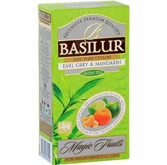 BASILUR Magic Earl Grey a Mandarin zelený čaj nepřebal 25x1,5g