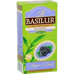 BASILUR Magic Green Blackberry zelený čaj nepřebal 25x1,5g