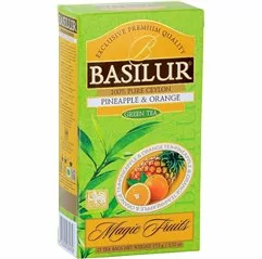 BASILUR Magic Pineapple a Orange zelený čaj nepřebal 25x1,5g