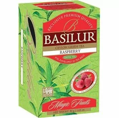 BASILUR Magic Raspberry zelený čaj přebal 25 x 1,5 g