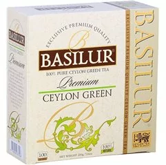 BASILUR Premium Ceylon Green zelený čaj nepřebal 100x2g