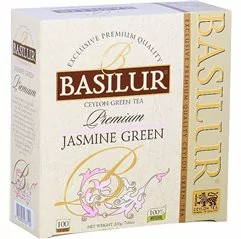 BASILUR Premium Jasmine Green zelený čaj nepřebal 100x2g