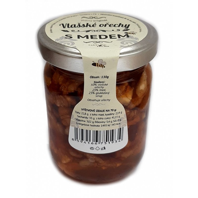 Ořechy s medem - Vlašské ořechy 130 g