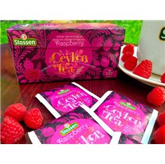 Černý čaj - Stassen Raspberry Black Tea 25 x 1,5 g