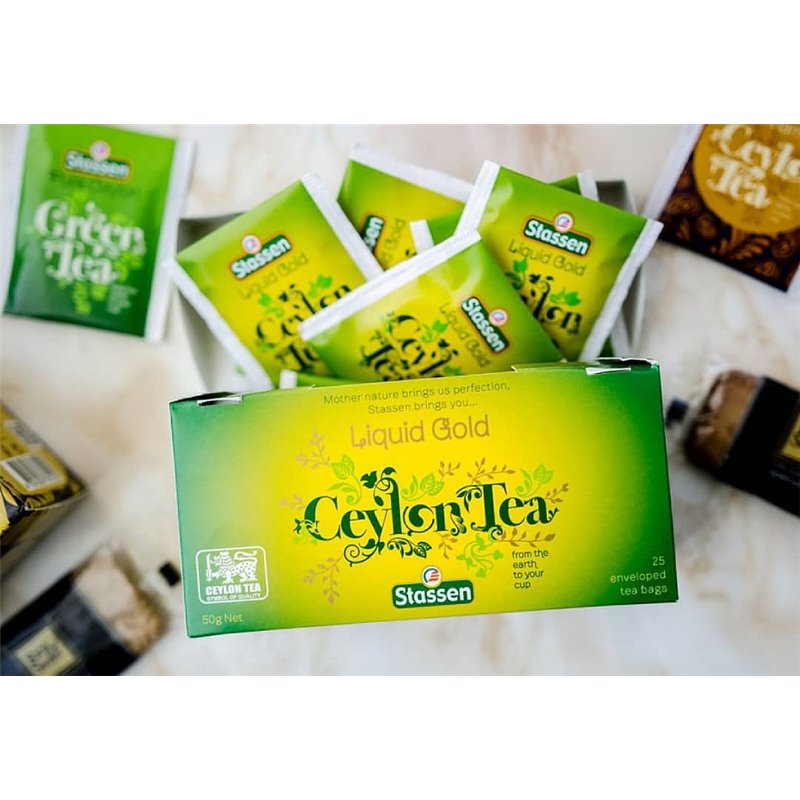 Černý čaj - Stassen Liquid Gold Black Black Tea 25 x 2 g