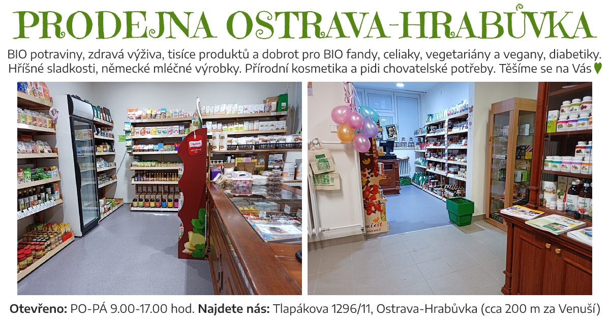 A tak tu u nás vypadá - prodejna Zdravá výživa Ostrava-Hrabůvka
