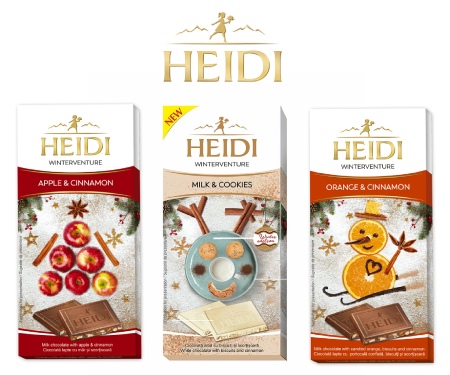 Zimní edice čokolád Heidi