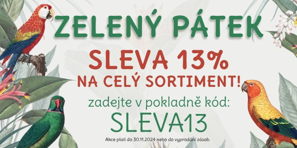 Zelený pátek - Sleva od 13% na vše